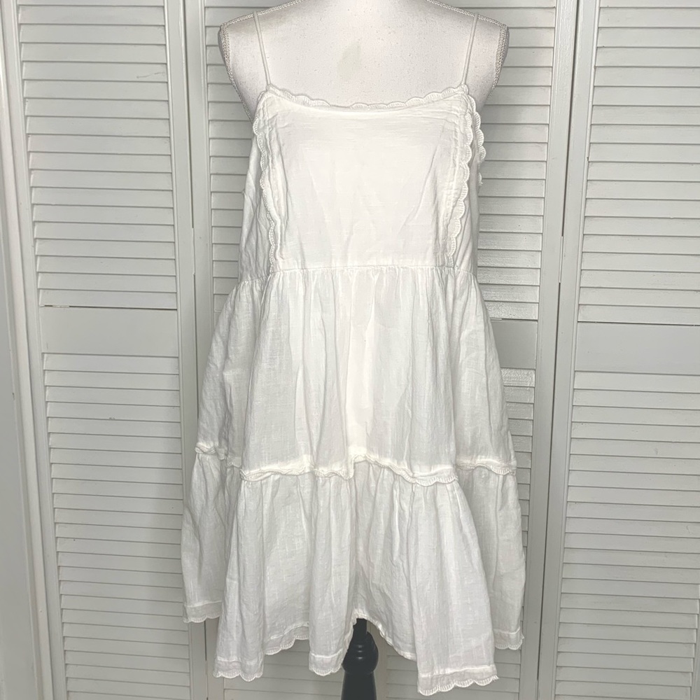 Urban Outfitters Hanna Scallop Babydoll Dress🤍 - Picture 2 of 4